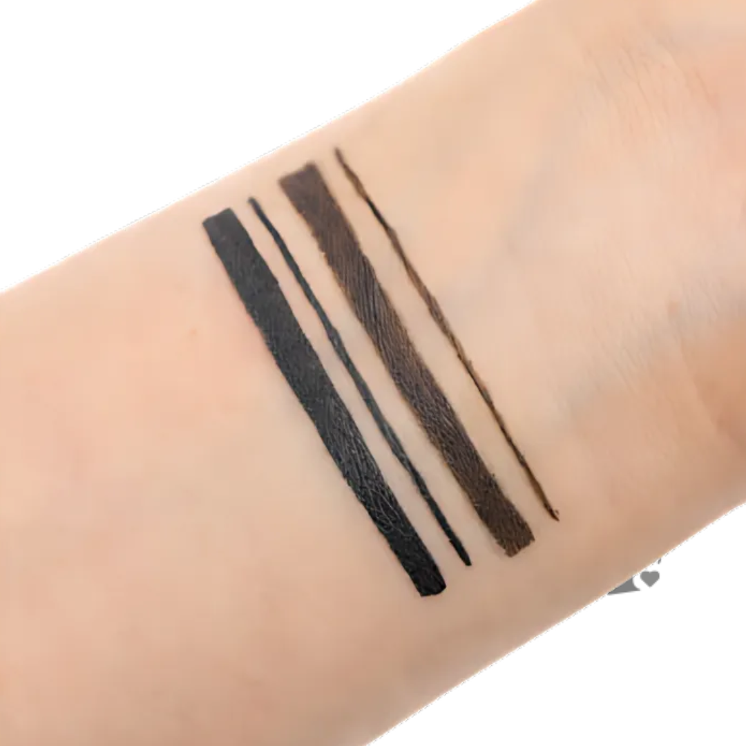 Delineador Plumón Artist Doble Negro Y Café