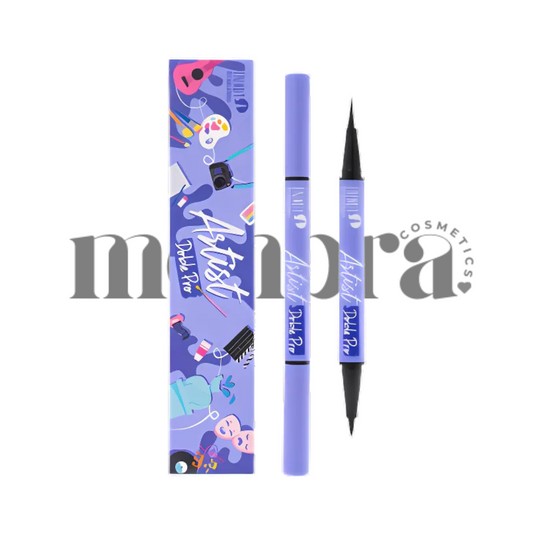 Delineador Plumón Artist Doble Negro Y Café